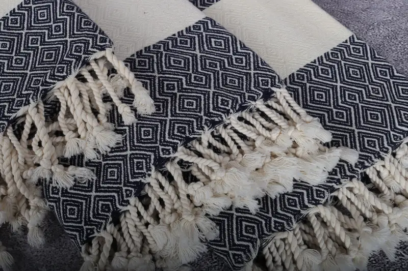 Quick-dry towel, Bridal Party Gifts, 68x38 Cotton Diamond Towel, Organic Cotton Towel, Turkish bath towel, Bridesmaid Gift, Customized Turkish Towel - 5