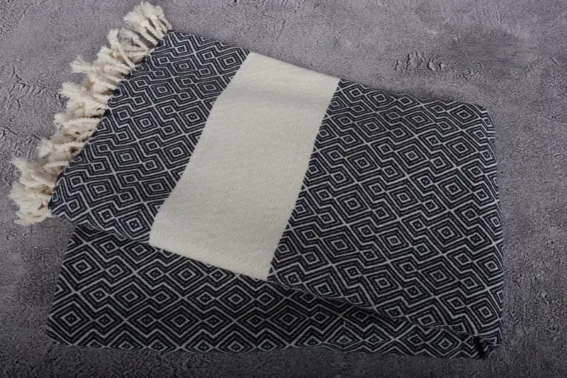 Quick-dry towel, Bridal Party Gifts, 68x38 Cotton Diamond Towel, Organic Cotton Towel, Turkish bath towel, Bridesmaid Gift, Customized Turkish Towel - 6