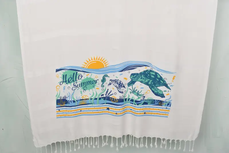 Turkish towel, Bridesmaid Gift Towel, 70x40 Cotton Summer Patterned Towel, Engagement Gift, Personalized Bridesmaid Gift, Turkish Towel Beach Towel - 1