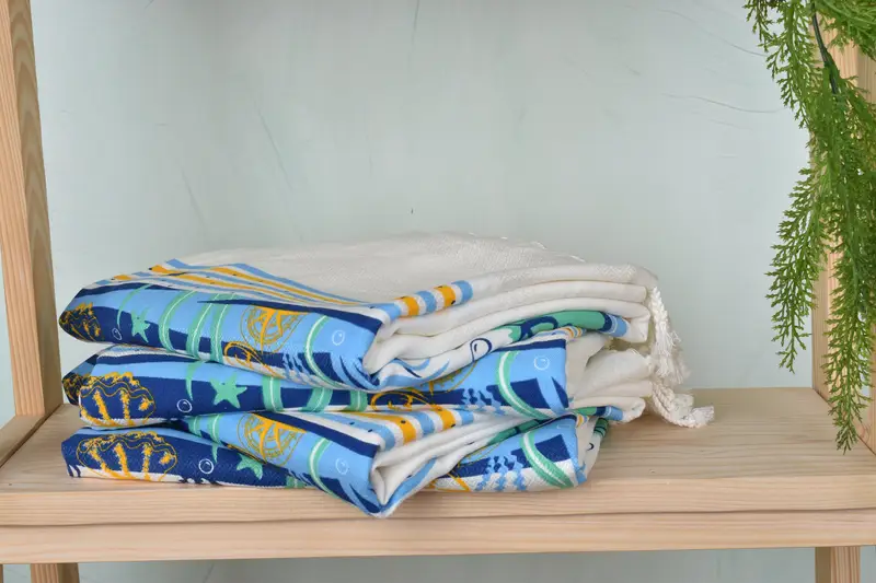Turkish towel, Bridesmaid Gift Towel, 70x40 Cotton Summer Patterned Towel, Engagement Gift, Personalized Bridesmaid Gift, Turkish Towel Beach Towel - 8