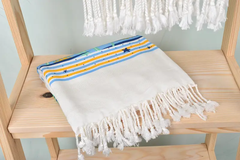 Turkish towel, Bridesmaid Gift Towel, 70x40 Cotton Summer Patterned Towel, Engagement Gift, Personalized Bridesmaid Gift, Turkish Towel Beach Towel - 6