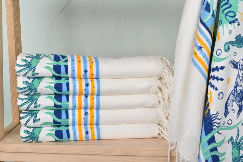 Turkish towel, Bridesmaid Gift Towel, 70x40 Cotton Summer Patterned Towel, Engagement Gift, Personalized Bridesmaid Gift, Turkish Towel Beach Towel - 2