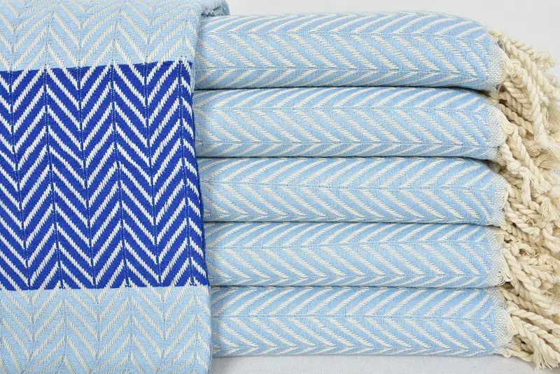 Bridal Shower Favors, Quick-dry peshtemal, Hammam Towel USA, Gift Boxes Towel, 70x40 Cotton Chevron Towel, Wedding Anniversary Gift, Cotton towel - 1