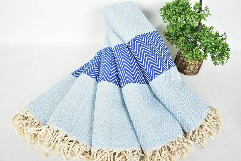 Bridal Shower Favors, Quick-dry peshtemal, Hammam Towel USA, Gift Boxes Towel, 70x40 Cotton Chevron Towel, Wedding Anniversary Gift, Cotton towel - 4