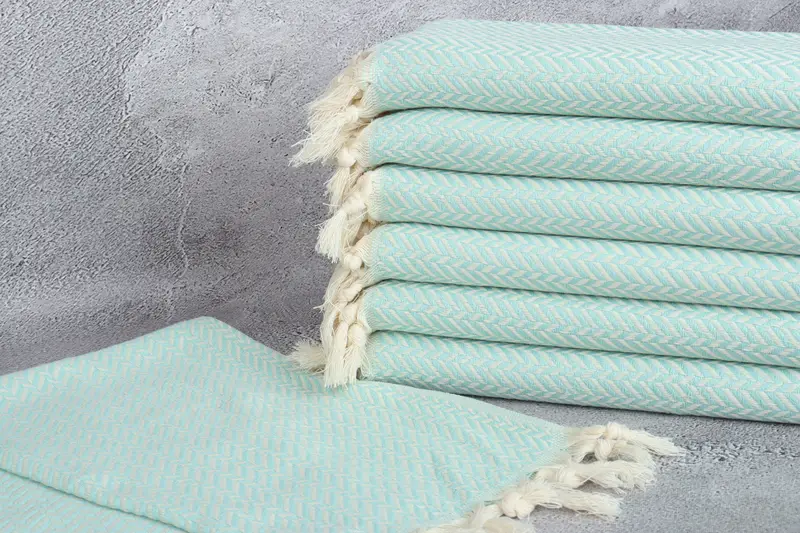 Anniversary Gift For Her, 36x18 Cotton Chevron Towel, Towel With Name, Spa Towel, Turkish Tea Towel, Monogram Kitchen Towel, Monogrammed Hand Towel - 2