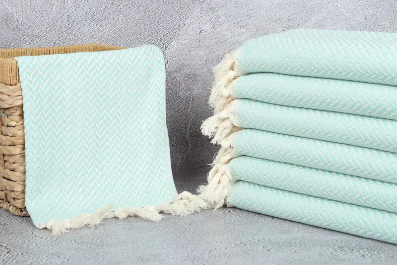 Anniversary Gift For Her, 36x18 Cotton Chevron Towel, Towel With Name, Spa Towel, Turkish Tea Towel, Monogram Kitchen Towel, Monogrammed Hand Towel - 3