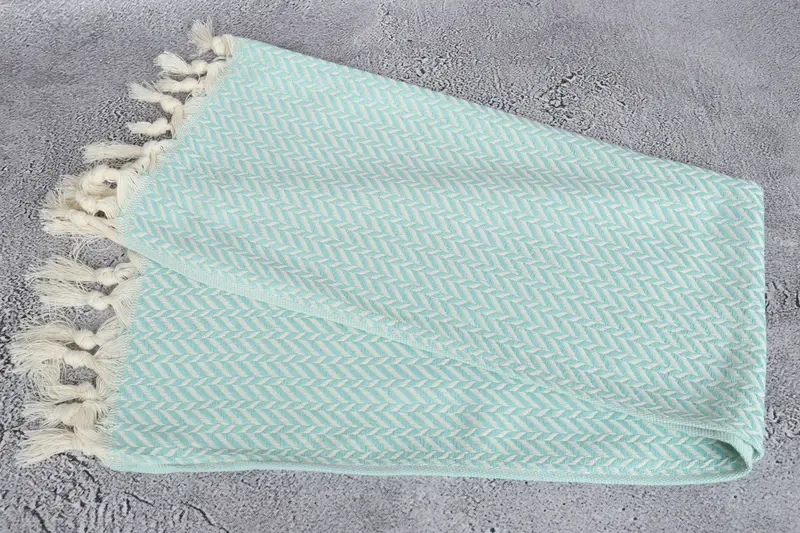 Anniversary Gift For Her, 36x18 Cotton Chevron Towel, Towel With Name, Spa Towel, Turkish Tea Towel, Monogram Kitchen Towel, Monogrammed Hand Towel - 6