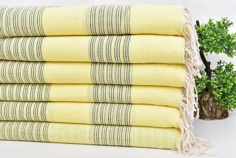 Wedding Towel, 70x40 Cotton Striped Towel, Personalized Wedding Gift, Fouta towel, Custom Wedding Gifts, Boyfriend Christmas Gift, Turkish Towel Set - 3