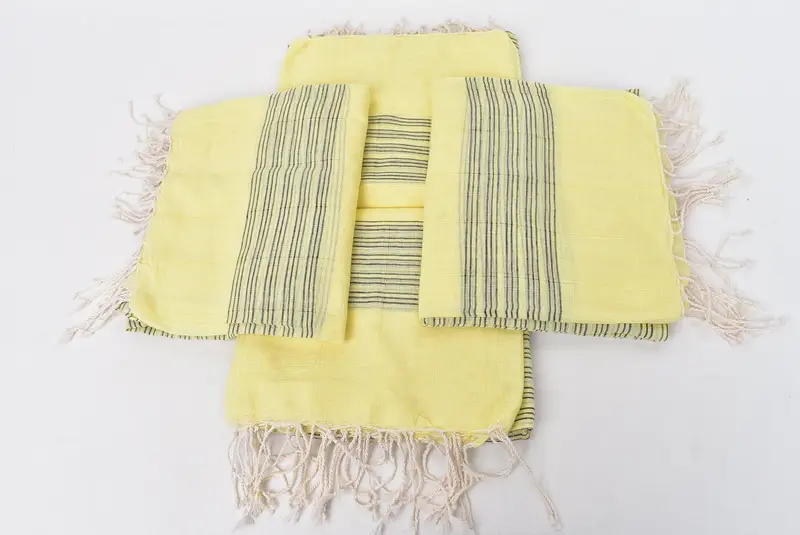 Wedding Towel, 70x40 Cotton Striped Towel, Personalized Wedding Gift, Fouta towel, Custom Wedding Gifts, Boyfriend Christmas Gift, Turkish Towel Set - 6