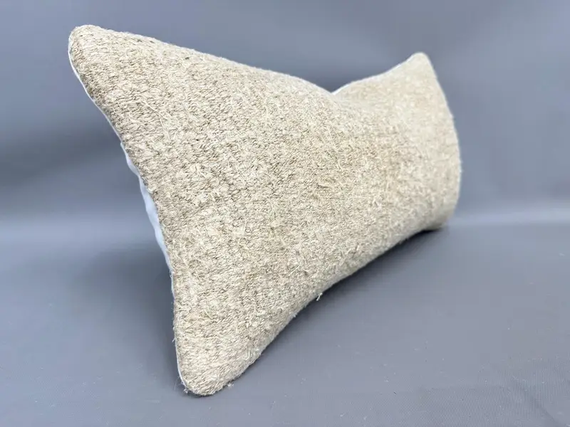 10x20 Beige Cushion, Designer Throw Pillow, Pillow Cover, Ethnical Kilim Rug Pillow, Home Decor Pillow, Boho Pillow, Vintage Throw Cushion Cover - 2