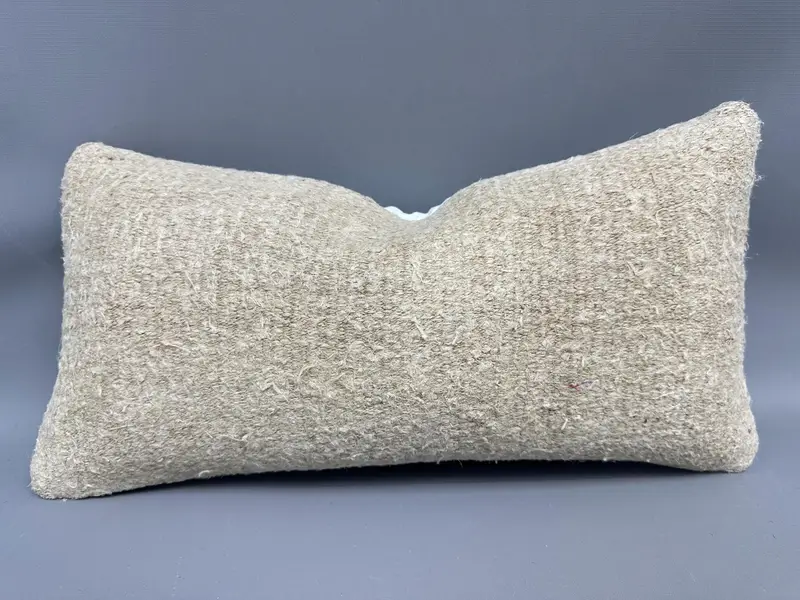 10x20 Beige Cushion, Designer Throw Pillow, Pillow Cover, Ethnical Kilim Rug Pillow, Home Decor Pillow, Boho Pillow, Vintage Throw Cushion Cover - 1