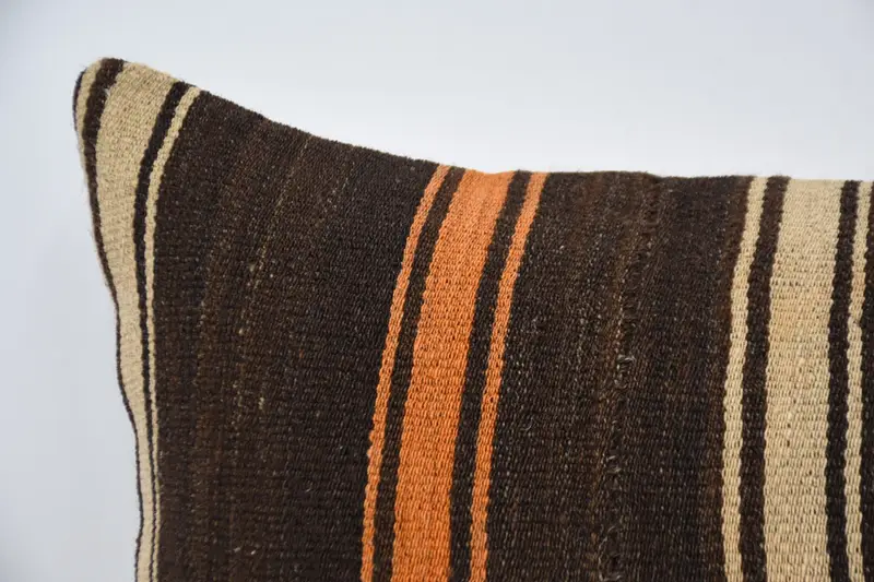 Boho Throw Cushion, Gift Pillow, Boho Pillow Sham Cover, Home Decor Pillow, Cushion Case, Yoga Cushion, 20x28 Brown Cushion Case, Boho Chic Pillow - 2