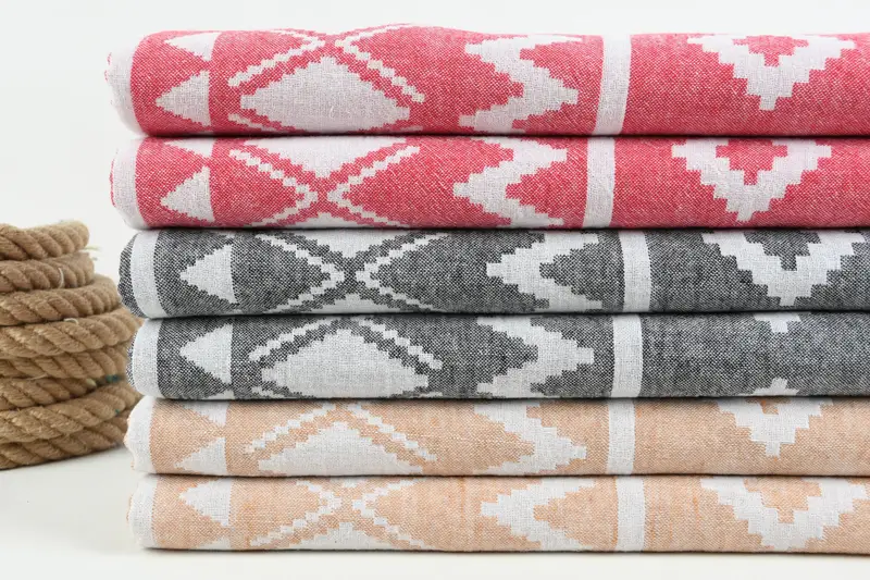 Bridesmaid Gift, Welcome Wedding Gift, Beach Towel Bulk, Custom Wedding Gift, Handmade Gift, 68x40 Cotton Aztec Towel, Monogram Towels, Guest Towel - 2