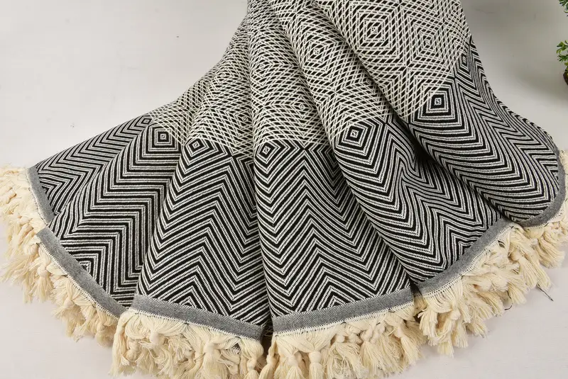 Wedding Favors, Turkish Bedcover, Decorative Blanket, Decorative Bedspread, Personalized Gift, Bachelorette Party Favors, 92x80 Cotton Diamond Towel - 4