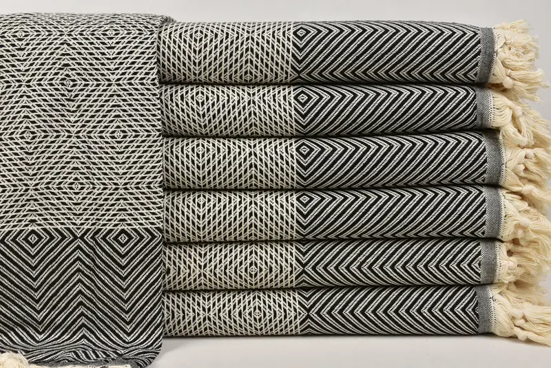 Wedding Favors, Turkish Bedcover, Decorative Blanket, Decorative Bedspread, Personalized Gift, Bachelorette Party Favors, 92x80 Cotton Diamond Towel - 1