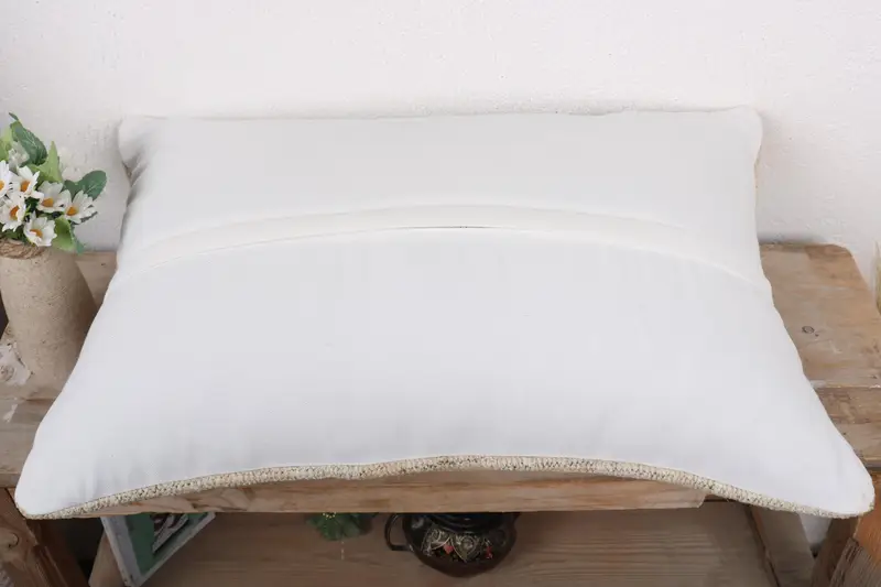 Yastık örtüsü, 16x24 beyaz yastık sahte, salon atma yastık kılıfı, Kilim yastık sham, boho yastık sham kapağı, atma Kilim yastığı, goblen yastığı - 7