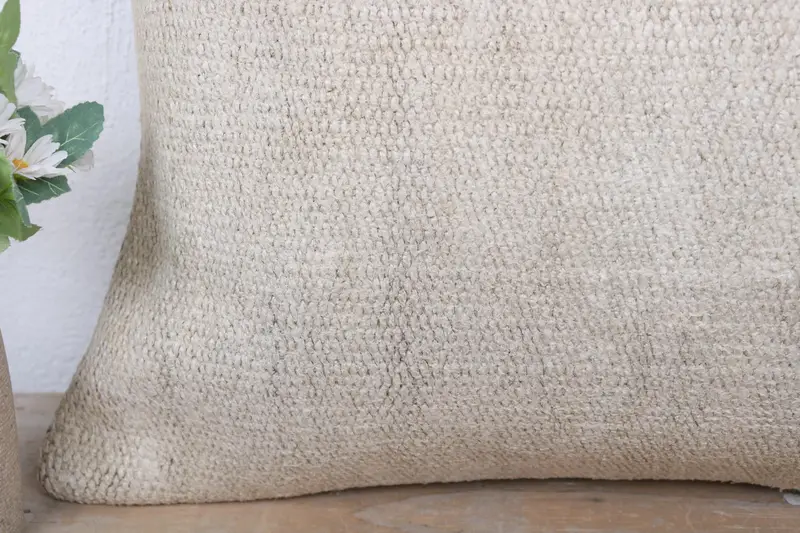 Yastık örtüsü, 16x24 beyaz yastık sahte, salon atma yastık kılıfı, Kilim yastık sham, boho yastık sham kapağı, atma Kilim yastığı, goblen yastığı - 3