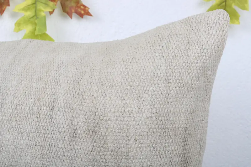 Yastık örtüsü, 16x24 beyaz yastık sahte, salon atma yastık kılıfı, Kilim yastık sham, boho yastık sham kapağı, atma Kilim yastığı, goblen yastığı - 5