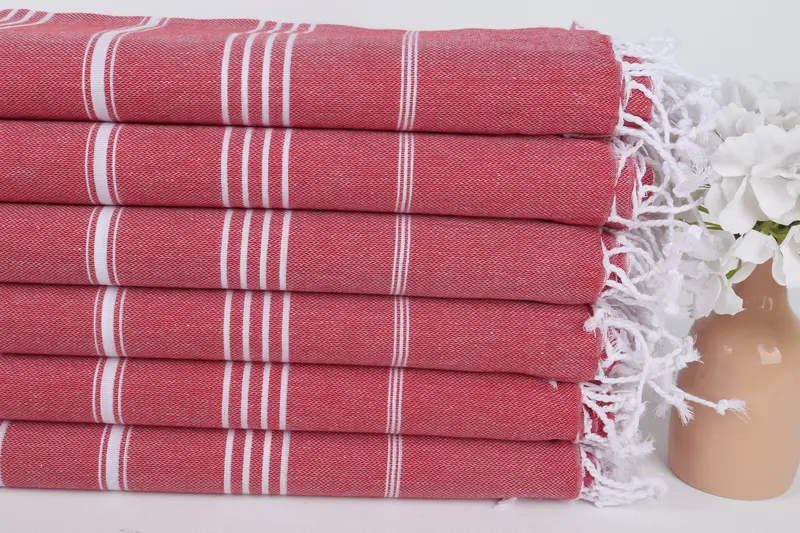 Bridal Shower Gift, Wedding Favors, Wedding Gift Ideas, Pool Towels, Best Friend Wedding Gift, Beach towel, Travel Towel, 70x40 Cotton Striped Towel - 3
