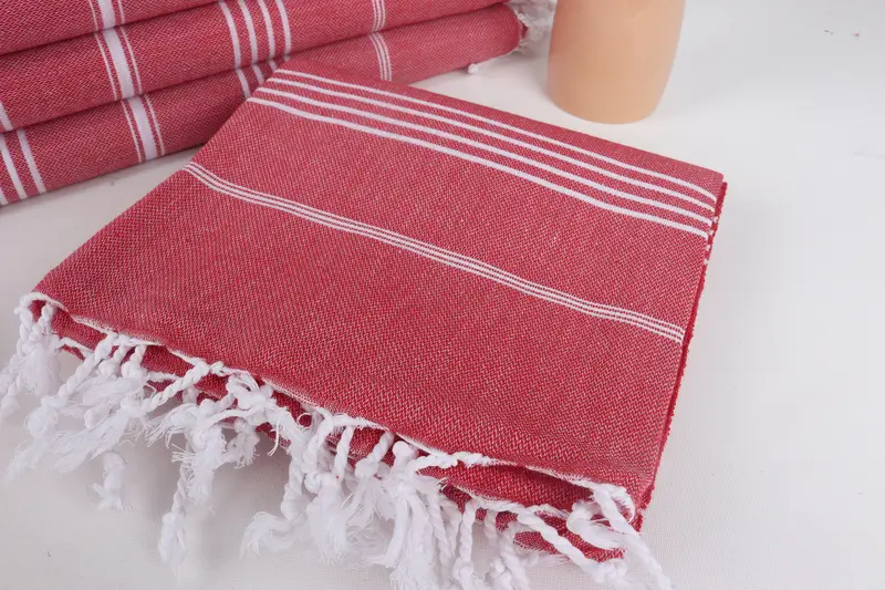 Bridal Shower Gift, Wedding Favors, Wedding Gift Ideas, Pool Towels, Best Friend Wedding Gift, Beach towel, Travel Towel, 70x40 Cotton Striped Towel - 5