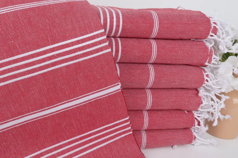 Bridal Shower Gift, Wedding Favors, Wedding Gift Ideas, Pool Towels, Best Friend Wedding Gift, Beach towel, Travel Towel, 70x40 Cotton Striped Towel - 1