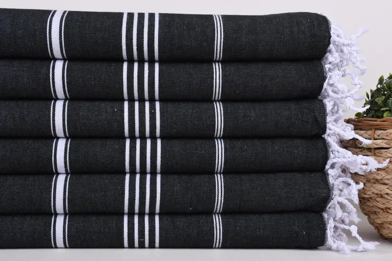 Personalized Gifts, Summer Gift, Family Gift Basket, Personalize Gift, 70x40 Cotton Striped Towel, Handwoven Turkish bath towel, Turkish bath towel - 2