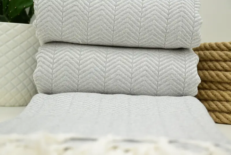 Turkish Bedspread, Bachelorette Party Favors, 92x76 Cotton Chevron Towel, Turkish Blanket, Personalized Blanket, Sofa Cover, Turkish Beach Blanket - 4