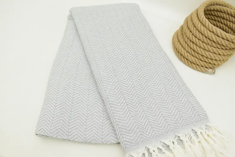 Turkish Bedspread, Bachelorette Party Favors, 92x76 Cotton Chevron Towel, Turkish Blanket, Personalized Blanket, Sofa Cover, Turkish Beach Blanket - 6