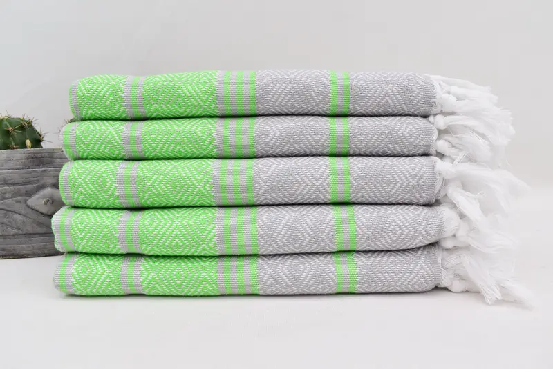 40x18 Cotton Diamond Towel, Turkish Hand Towel, Wedding For Favor, Housewarming Gift, Wedding Gift, Monogram Kitchen Towel, Custom Turkish Towel - 5