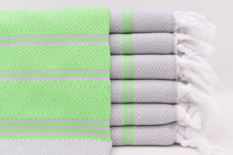 40x18 Cotton Diamond Towel, Turkish Hand Towel, Wedding For Favor, Housewarming Gift, Wedding Gift, Monogram Kitchen Towel, Custom Turkish Towel - 1