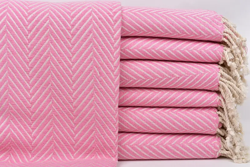 Large Turkish Towel, Fringed Turkish peshtemal beach towel USA, Gift For Boyfriend, 70x40 Cotton Striped Towel, Bridal Shower Favors, Wedding Gift - 1