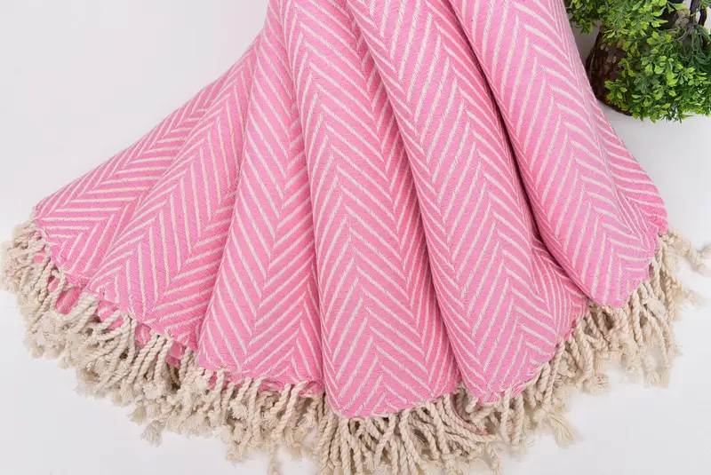 Large Turkish Towel, Fringed Turkish peshtemal beach towel USA, Gift For Boyfriend, 70x40 Cotton Striped Towel, Bridal Shower Favors, Wedding Gift - 4