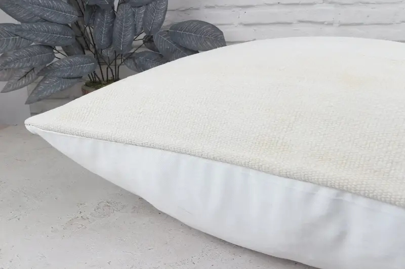 Throw Kilim Pillow, Aesthetic Pillow, Cozy Throw Cushion, 24x24 White Cushion Case, Boho Pillow Sham Cover, Antique Pillows, Pillow Sham - 8