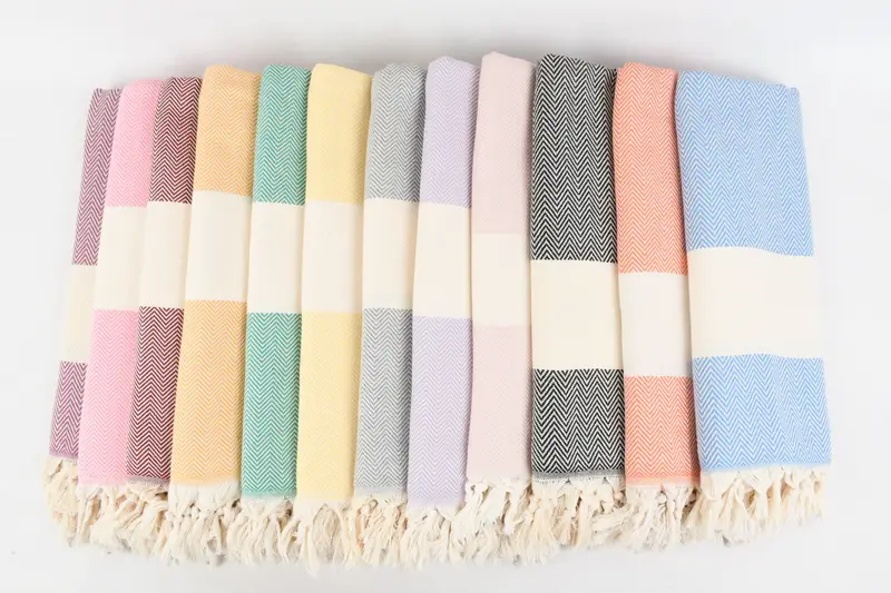 Sand-free towel, Gift For Him, Bachelor Towel, Anniversary Gift For Her, Bachelor Bachelorette Party Favors, 70x40 Cotton Herringbone Towel - 2