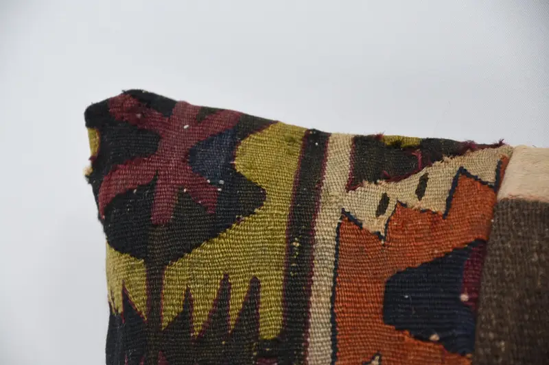 Pillow Case, Antique Pillows, 12x36 Beige Cushion, Hippie Throw Cushion Cover, Vintage Pillow, Pillow for Sofa, Turkish Corner Pillow - 2