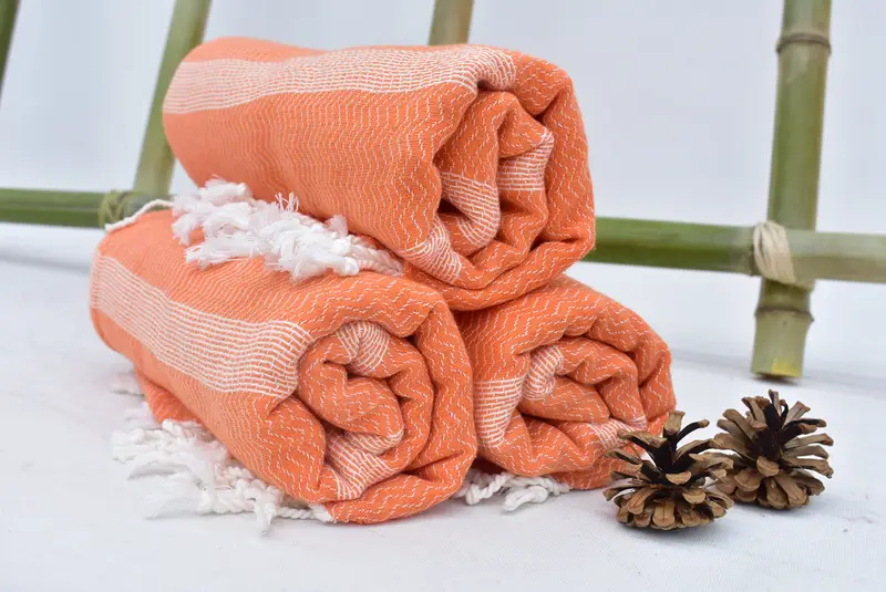 Monogram Beach Towel, House Warming Gift, Bachelorette Party Gifts, Thin and lightweight Turkish peshtemal, 70x36 Cotton Striped Towel, Fouta towel - 4
