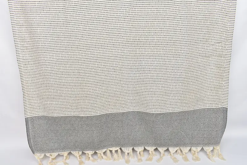 Personalized Beach Towel, Bridal Shower Favors, Spa Gift, Authentic Turkish hammam peshtemal, 70x36 Cotton Diamond Towel, Large Turkish Towel - 8