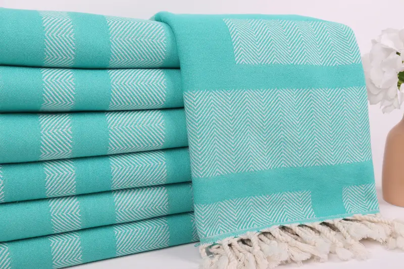 Family Gift Basket, Embroidered Towel, Bachelorette Party Gifts Bridesmaids, Wedding Gift Ideas, 68x38 Cotton Chevron Towel, Turkish hand towel - 2