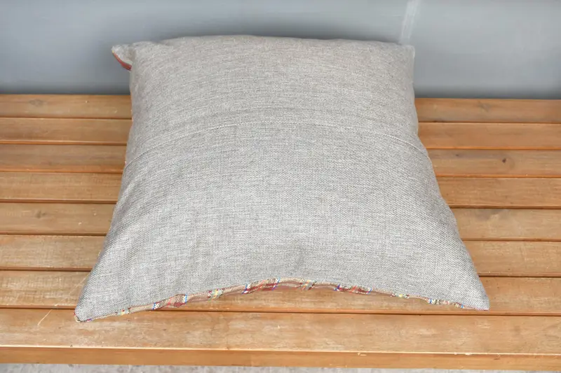 20x20 Green Cushion Cover, Handmade Pillow Case, Pillow for Sofa, Kilim Pillow, Vintage Kilim Pillow, Bohemian Cushion Cushion, Cushion Case - 5