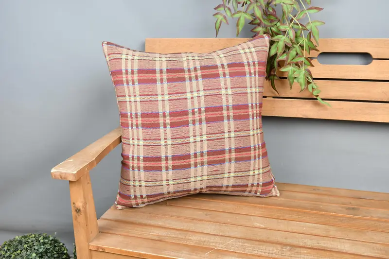 20x20 Green Cushion Cover, Handmade Pillow Case, Pillow for Sofa, Kilim Pillow, Vintage Kilim Pillow, Bohemian Cushion Cushion, Cushion Case - 1