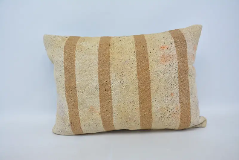 Geometric Embroidered Pillow, 20x28 Inches Decorative Pillow - 1