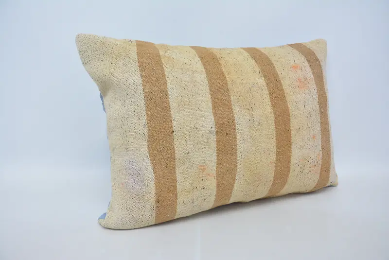 Geometric Embroidered Pillow, 20x28 Inches Decorative Pillow - 3