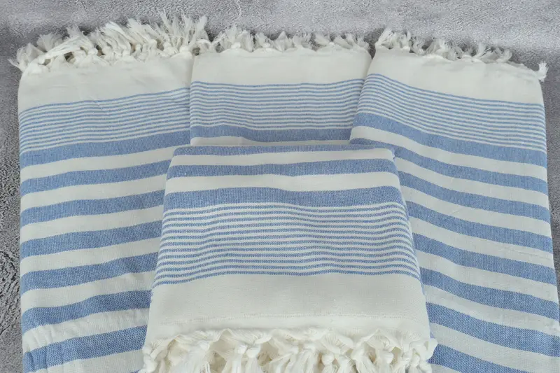 Handmade Gift, Custom Beach Towel, 68x40 Cotton Striped Terry Towel, Hammam Towel USA, Bridesmaid Gifts, Wedding Towel, Valentines Day Gift For Him - 4