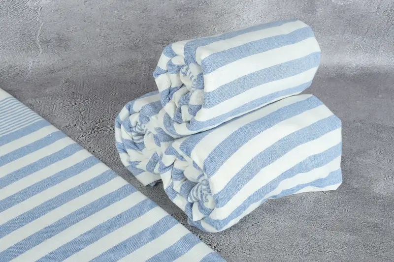 Handmade Gift, Custom Beach Towel, 68x40 Cotton Striped Terry Towel, Hammam Towel USA, Bridesmaid Gifts, Wedding Towel, Valentines Day Gift For Him - 8