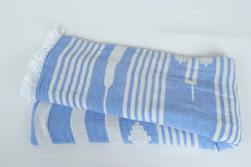 84x60 Cotton Patterned Towel, Throw Blanket, Bachelorette Gifts, Decorative Blanket, Valentines Day Gift For Him, First Wedding Anniversary Gift - 6