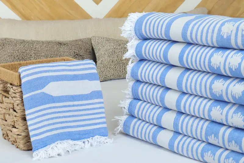 84x60 Cotton Patterned Towel, Throw Blanket, Bachelorette Gifts, Decorative Blanket, Valentines Day Gift For Him, First Wedding Anniversary Gift - 4