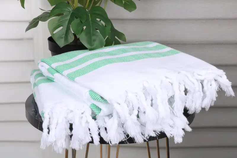 Pool Towels, Absorbent Turkish towel, Travel towel, 70x40 Cotton Herringbone Towel, Bachelorette Party Favor, Gym Towel, Sand-free towel - 3