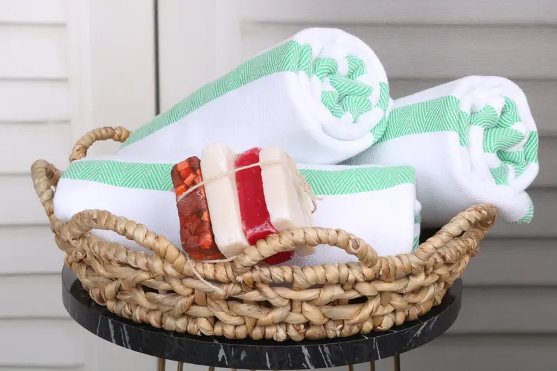 Pool Towels, Absorbent Turkish towel, Travel towel, 70x40 Cotton Herringbone Towel, Bachelorette Party Favor, Gym Towel, Sand-free towel - 4