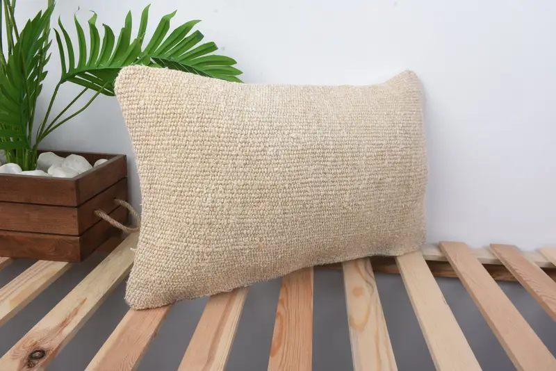 Home Decor Pillow, Indoor Pillow Case, 12x20 Beige Cushion Cover, Cushion, Bright Cushion Cover, Turkish Pillow, Antique Pillows - 4