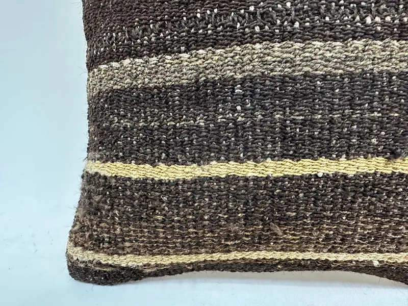 Boho Pillow, Pillow Sham, Aztec Pillow, Pillow for Sofa, Decorative Bolster Cushion Cover, Vintage Pillow, 14x14 Brown Cushion, Bolster Pillow - 2